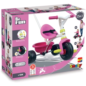 Tricycle évolutif Smoby Be fun Rose pas cher
