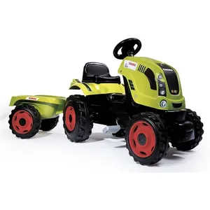 Comparateur de prix : Smoby class tracteur a pédales farmer xl + remorque - vert SMO710114
