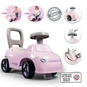 Comparateur de prix : Smoby Tricycle Noir Rose 2 en 1 TU