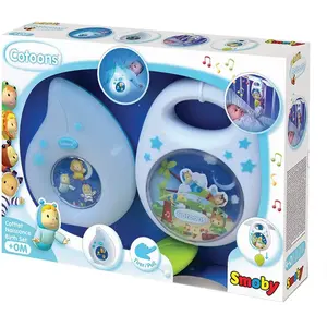 Boîte à musique et veilleuse Smoby Cotoons pour bébé - Coffret naissance mixte pas cher