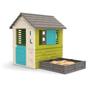 Maison Square avec Bac à sable ou Potager - Smoby - 174x110x127 cm pas cher