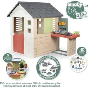 Comparateur de prix : Maison de jardin Smoby S.Life Maison Nature + Atelier