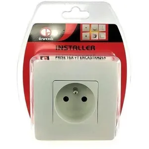 Comparateur de prix : EVOE Prise 10/16A + T - Encastrable - Blanc