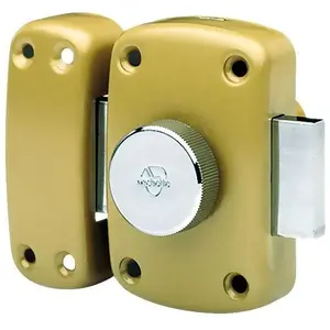 Comparateur de prix : Vachette - Verrou De Sureté Bouton Et Cylindre Série Cyclop - 30 Mm Bronze