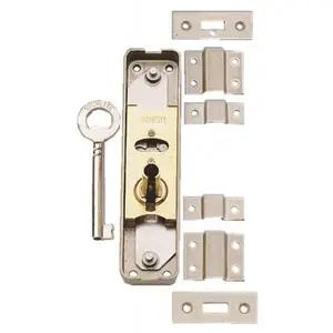 Comparateur de prix : Vachette Serrure de meuble espagnolette à gorge haut et bas série 183 Argent Verni