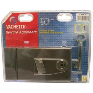 Comparateur de prix : VACHETTE Serrure en applique horizontale a fouillot ouvrant a Gauche 2 Clés