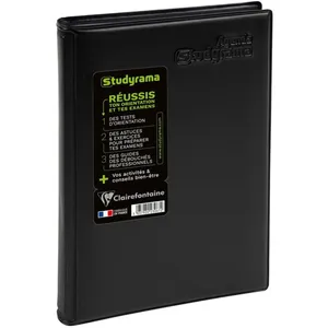 Exacompta - 21400E - Agenda journalier Studyrama - 14 x 20 cm - Août 2024 à juillet 2025 - Coloris noir