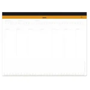 Comparateur de prix : Sous-main - RHODIA - 194040C - A4+ 29,7x22,2 cm - 60 feuillets - Papier vélin 80g