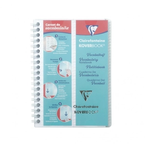 Clairefontaine Carnet de Vocabulaire 14.8 x 21 cm Ligné 100 pages Koverbook