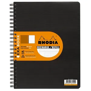 Comparateur de prix : Cahier recharge spirale de 160 pages A4 Clairefontaine Rhodia Exabook