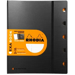 Rhodia Exabook Cahier Organisation RI A4+ 160 pages ligné+MC