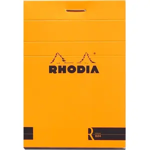 Rhodia - 3 Blocs agrafés n°11 70 feuillets lignés oranges - 7.2x10.5 cm OS pas cher