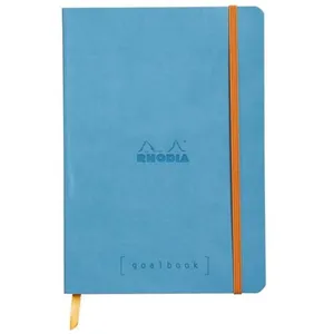 Rhodia Carnet d'organisation "Goalbook" - A5 - 240 pages - Dot - Turquoise