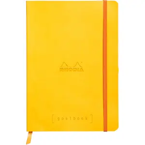 Rhodia Carnet d'organisation "Goalbook" - A5 - 240 pages - Dot - Jonquille