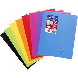 Comparateur de prix : Clairefontaine Cahier 24 x 32 cm Grands carreaux Seyès 96 pages Koverbook
