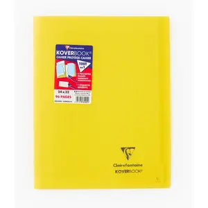 Comparateur de prix : Clairefontaine Cahier KoverBook, 24x32, 96 pages, grands carreaux, papier certifié FSC