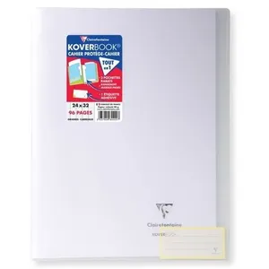 CLAIREFONTAINE Koverbook Cahier piqure 48 pages avec rabats - 240 x 32...