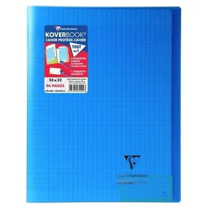 CLAIREFONTAINE Koverbook Cahier piqure 48 pages avec rabats - 240 x 32...