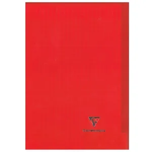 Clairefontaine Cahier de 96 pages A4 Seyès Koverbook 21 x 29,7 cm Rouge