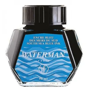 WATERMAN encre pour stylo plume, couleur Bleu Inspiration, flacon 50 ml pas cher