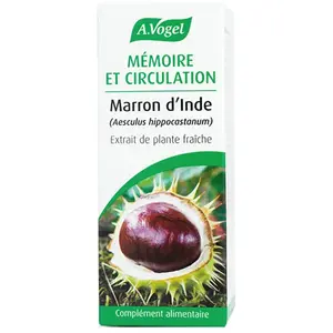 Comparateur de prix : A.Vogel Marron d'Inde Mémoire et Circulation 50ml
