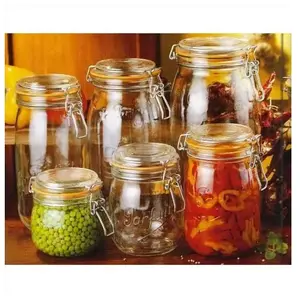 LE PARFAIT 1978001 Lot de 6 bocaux en verre - 2L - D 85 pas cher
