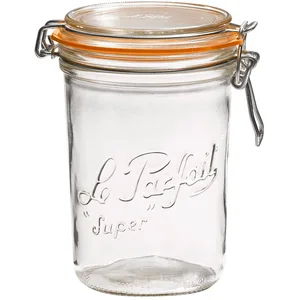 Comparateur de prix : Terrines en verre LE PARFAIT - Lot de 6 - 1kg - D 100 - Transparent