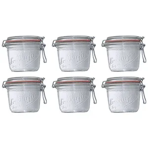 Le Parfait - Lot de 6 bocaux à terrine 500g 908655 - verre transparent pas cher