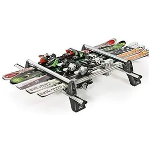 Porte-skis - GREEN VALLEY - RIDER Aluminium - 6 paires de skis - Système antivol - Noir