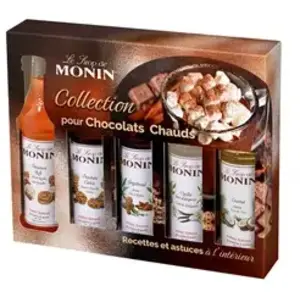 Monin Coffret Chocolat Chaud 5*5 cl pour boissons gourmandes pas cher