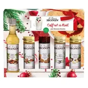 Sirops pour café Monin Coffret de Noël 156651 5x5 cl pas cher