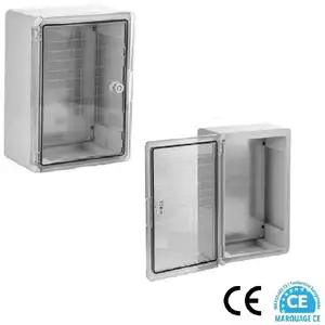 Coffret électrique étanche PORTE TRANSLUCIDE 350 x 250 x 150 mm IP65 a...Vendu parmanomano