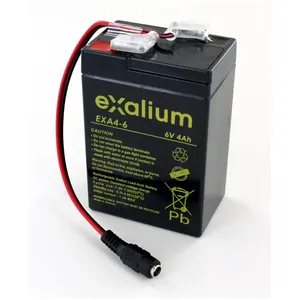 EXALIUM Premium Batterie plomb 6V 4Ah pour bateau Quad Boat kompact pas cher