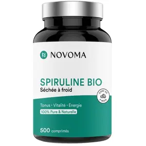 Comparateur de prix : NOVOMA Nutrivita Spiruline Bio 500 mg 500 Comprimés