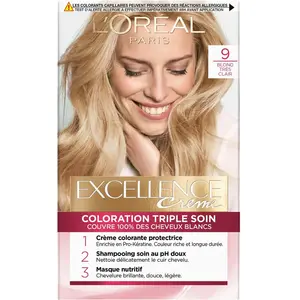 L'OREAL PARIS L'Oréal Excellence Coloration Blond Très Clair 9 pas cher