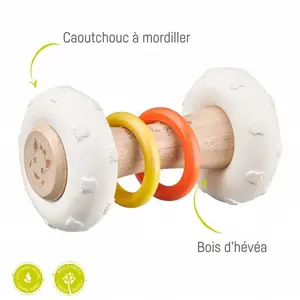 Hochet Totem Sophie La Girafe Rubber&Wood pas cher