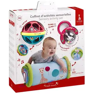 Coffret d'activités sensorielles MULTICOLORE Sophie la girafe pas cher
