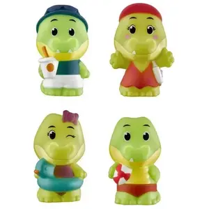 VULLI Lot de 4 personnages magiques famille "Croco"