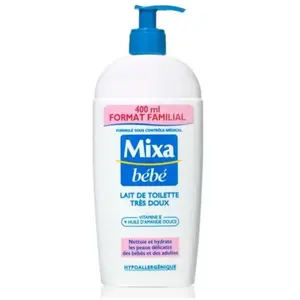 Comparateur de prix : Mixa Bébé Lait de Toilette Très Doux 400ml