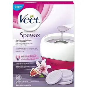 VEET Lot de 6 Kits Spawax Chauffe Cire Electrique avec 6 Disques Recharges Cire pas cher