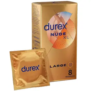 Durex Préservatifs Nude XL - 8 Préservatifs Fins et Extra LargesVendu pardocmorris