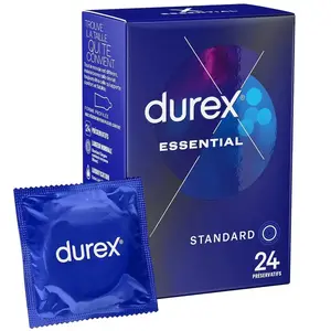 Comparateur de prix : Durex Préservatifs Essential - 24 Préservatifs Extra Lubrifiés - Confort et Sécurité