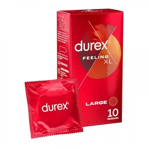 Comparateur de prix : Durex Préservatifs Feeling XL - 10 Préservatifs Fins et Larges
