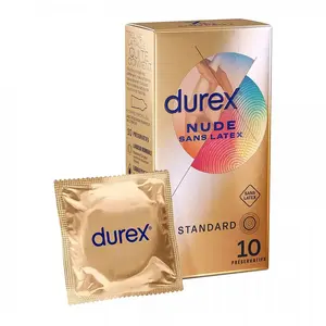 Comparateur de prix : Durex Nude sans latex sensation peau contre peau 10 préservatifs