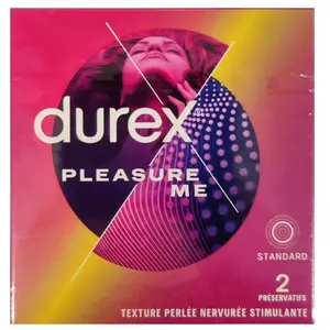 Durex Pleasure Ultra Préservatif Texture Ultra Perlée 2 unités pas cher