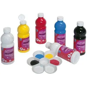 Color And Co - Peinture Acrylique Brillante Glossy Assorti - Carton 6 Flacons pas cher