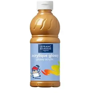 Comparateur de prix : Lefranc Bourgeois GLOSSY - Peinture - peinture acrylique - or - 500 ml