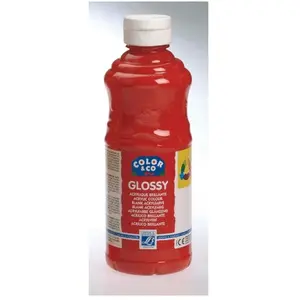 Comparateur de prix : Lefranc & Bourgeois Color And Co - Peinture Acrylique Glossy Rouge Vif - Flacon 500ml