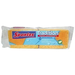 Spontex - 2 Éponges Tradition n° 4 Javel Renforcée TU pas cher