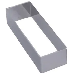 DeBuyer - Cercle Forme inox - Rectangle angles vifs : Longueur 12 cm pas cher